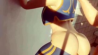 fortnite chun li sneaks bathroom sex, squirting anal with cheating wife 🎮🚿💦