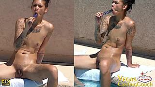 Chanel West Delivers Intense Naked Bedroom Fun POV Sucking Fucking Creampie Pool Solo Masturbation Toys