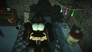 Big Black Monster Cock Pounds Huge Tits In Roblox Fuck Fest