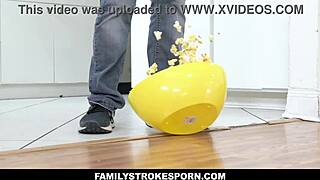 hey, when gunnar stone catches kira perez and nicky rebel fucking he joins for epic threesome on sofa