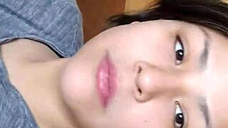 native american cutie with big tits gives dirty wet blowjob and swallows