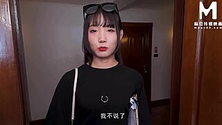 Cute Asian landlady rides cock in POV sex