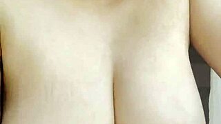 Natural Boobs Tease with Perky Nipples Closeup