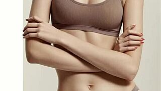 Sweet lingerie models pose in panties underwear barefoot cute pros