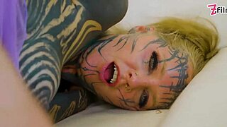 Inked Teens Gape Wild in Threesome Bliss