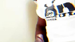 Latina Submits to Maledom as She Masturbates His Pulsing Monster Black Cock