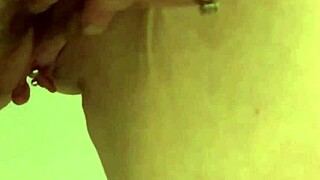 My Pretty Pierced Pussy Peeing in the Bathroom Solo