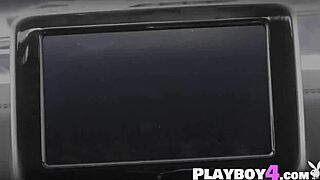 Latina Milf's Massive Tits Bounce While Washing Car in Lingerie with Friends