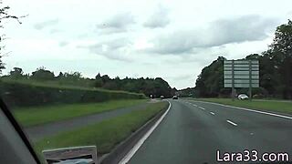 UK Milf Bent Over in Stockings Takes Anal Cumshot on Bum