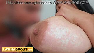 Amateur Big Tits Latina Shy to Sloppy Cock Sucking Casting