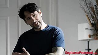 Tommy Pistol Rams Big Cock in Roommates Shaved Pussy Cowgirl