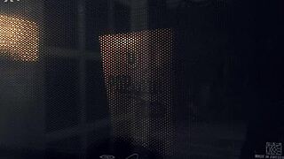 french brunette in halloween costume deepthroats monster cock then rides doggystyle