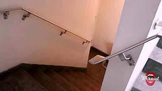 Girlfriend's Half-Sister Gives Steamy Deepthroat Blowjob Almost Caught