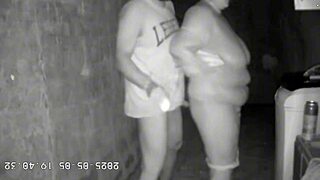hidden cam catches stepmom fucking stepson hard in dark alley 💦🔥