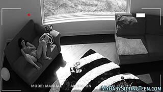 young teen babysitter takes deep creampie after fingering play