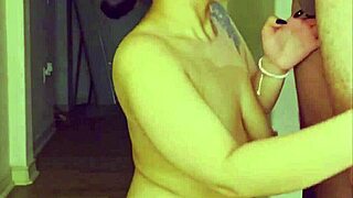 asian babe chokes on huge cock deepthroat gagging cum facial slurp 💦🍆