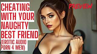 Best Friend's Wife Creampie Cheating Fuck Turns Erotic in Bed