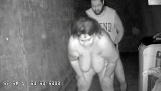 hidden cam catches stepmom fucking stepson hard in dark alley 💦🔥