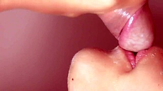 korean beauty learns first blowjob lesson on monster cock up close