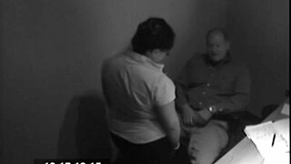 Big Boobed Secretary Spies Boss for Secret Cumshot Blowjob
