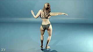 Big titted milf mommy dances nude shaking huge ass and boobs in crowded night club