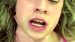 POUNDED RAW! BRACE-FACED PETITE TAKES FACIAL LOAD FROM OLD DADDY!