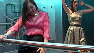 hot euro babes sway hips in steamy dance display