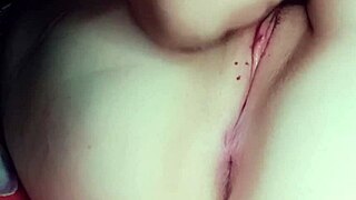 he gets so close to her pink shaved stepsister pussy licking and sucking till she orgasms hard