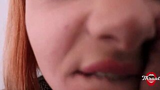 Girlfriend's Half-Sister Gives Steamy Deepthroat Blowjob Almost Caught