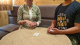 Stepmom loses tight pussy in card game to horny son