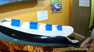 Ever watched blonde bubblebutt teen grind face then impale on cock?