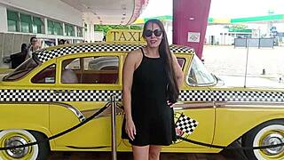 my girlfriend lost the bet so she masturbated in the restaurant then stripped naked on the street