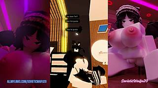 Liz Bent Over Fucked Doggystyle in Fan's House Creampie