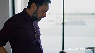 sexy black august skye with big boobs gulps tommy pistol's cock then takes it deep in wet cunt