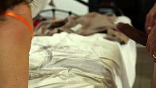 french amateur rocks leather satin lingerie red panties thong bra garter for blowjob rimjob doggystyle anal closeups