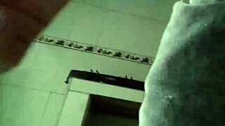 Woman wets pants with cloth diaper then enjoys two nighttime orgasms on rainy evening