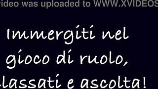 mistress orders her italian slave to lick feet and face fuck in femdom roleplay ep1