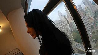 JUICY BABE WITH BIG ASS RIDES MUSCULAR COCK BAREBACK!