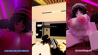 Liz Bent Over Fucked Doggystyle in Fan's House Creampie