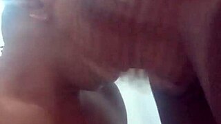 brazilian babe rams huge dildo deep in her juicy ass on homemade video