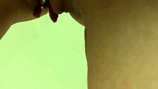 My Pretty Pierced Pussy Peeing in the Bathroom Solo