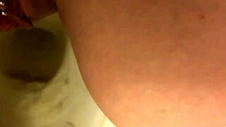 My Pretty Pierced Pussy Peeing in the Bathroom Solo