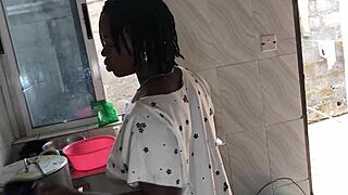 Kitchen Freestyle Sex with Sexy House Maid