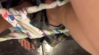 My Pretty Pierced Pussy Peeing in the Bathroom Solo