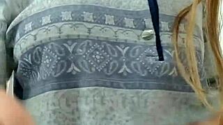 Cute Student Strips Off Clothes Touches Boobs