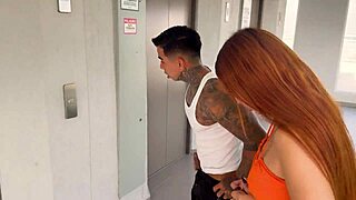 Elevator Crush With Busty Neighbor Leads To Outdoor Raw Fuck Session