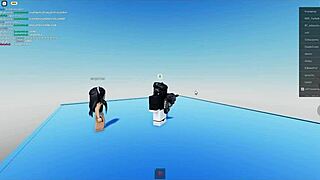 hot chick jerks off the young hung stud's massive cock