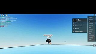 hot chick jerks off the young hung stud's massive cock