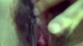 Indonesian cutie reunites with ex for uncensored hairy pussy closeup sex