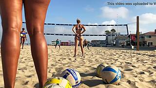 big black african ass beach volleyball booty shaking